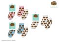 BABY SOKKEN BOSSCHE BOL - BABY SOKKEN x2 WIT/ROZE  0-6 MAANDEN