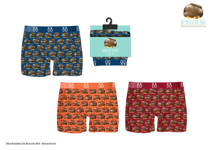 BOXERSHORT BOSSCHE BOL OLIJFGROEN - Maat M